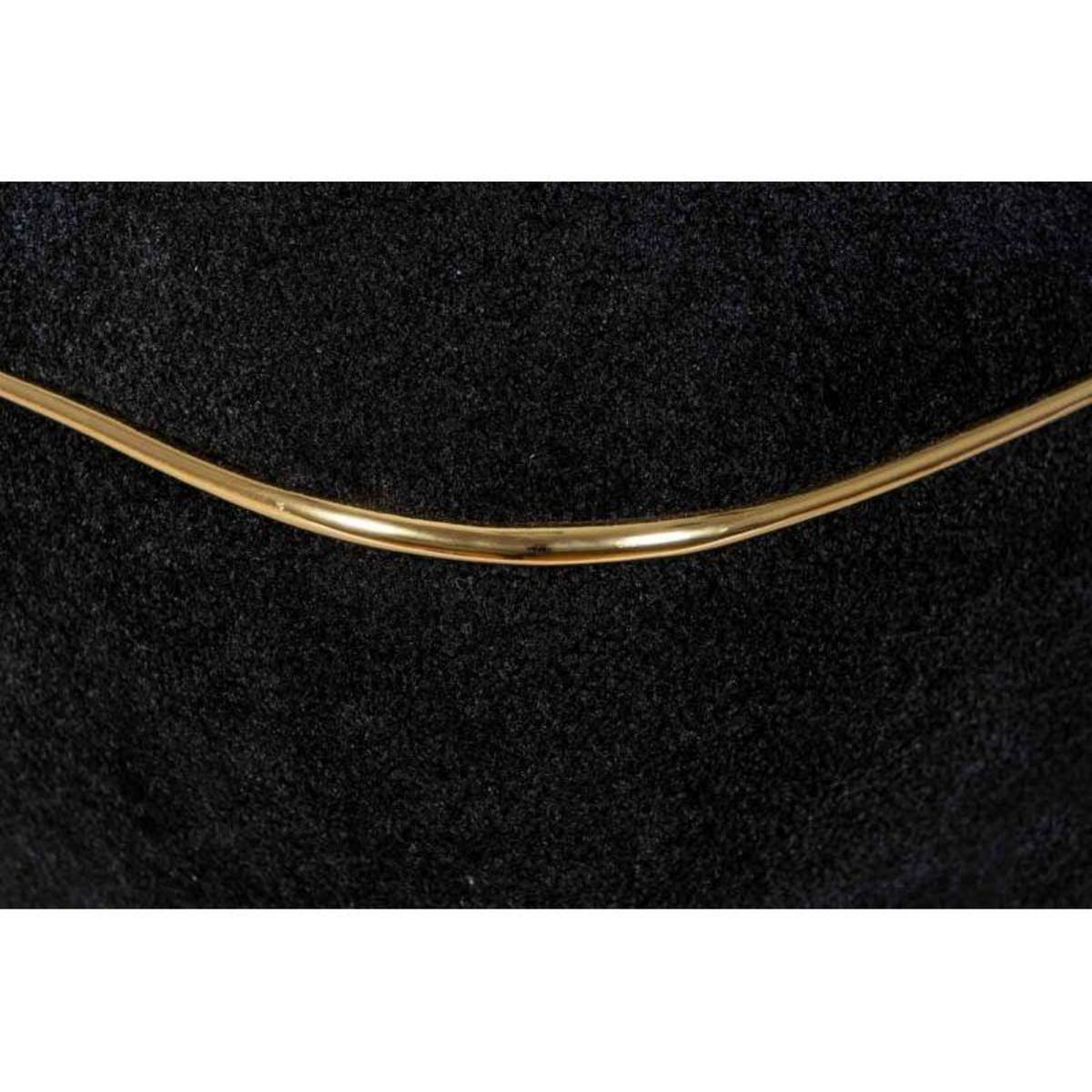 Paris Prix Tabouret Carré Déco  Contessa  60cm Noir & Or