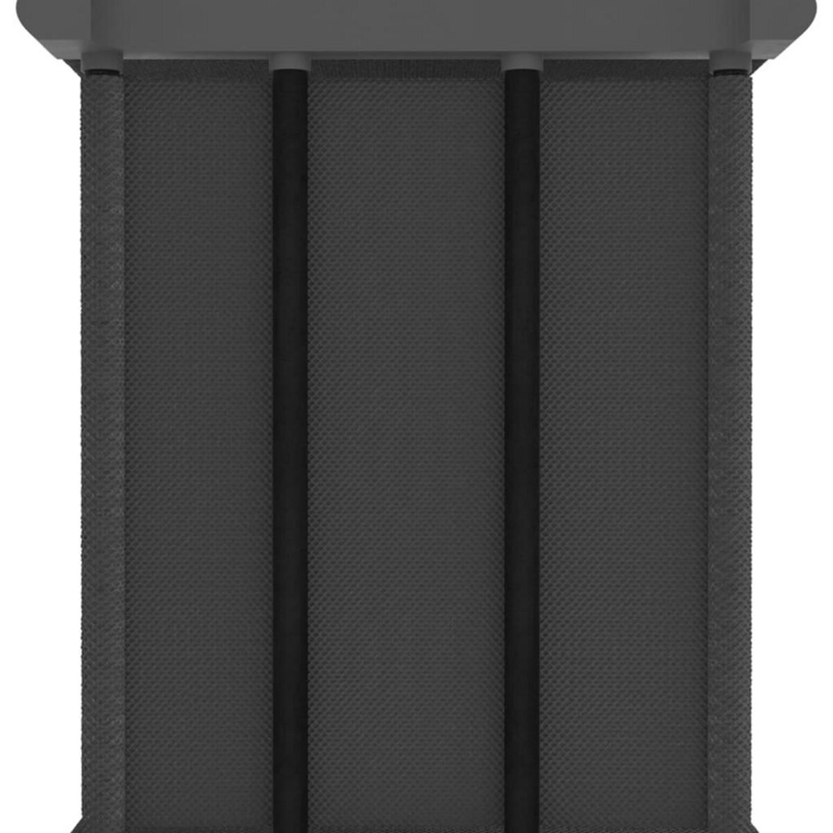 VIDAXL Etagere a 4 cubes avec boîtes Gris 69x30x72,5 cm Tissu