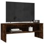 Voir la diapositive 3 : VIDAXL Meuble TV Chene fume 100x40x40 cm Bois d'ingenierie