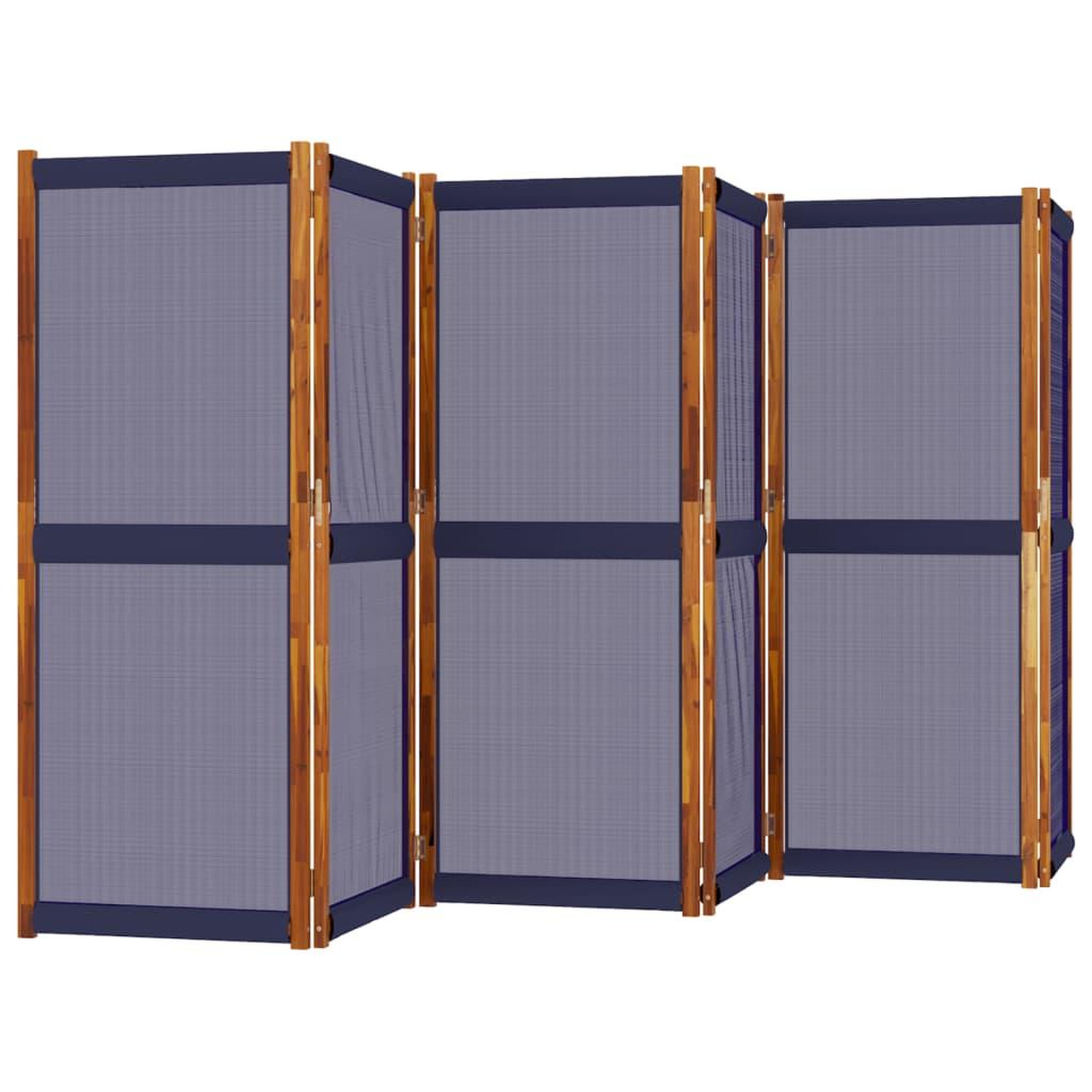 Voir la diapositive 3 : VIDAXL Cloison de separation 6 panneaux bleu fonce 420x180 cm