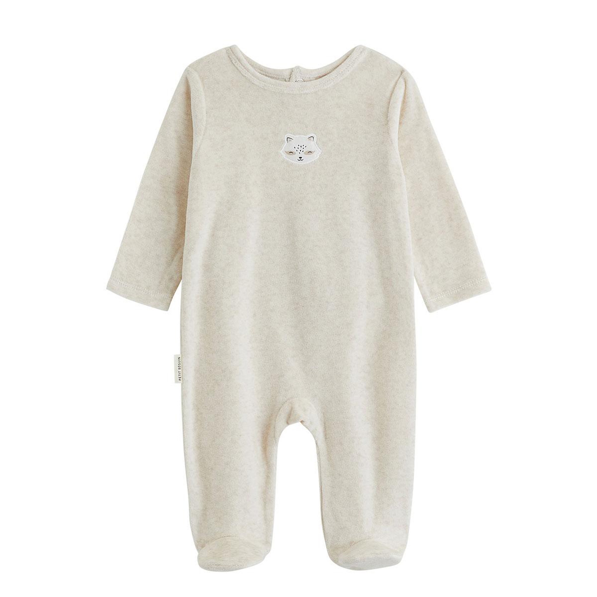 Voir la diapositive 4 : PETIT BEGUIN Lot de 2 pyjamas bébé en velours