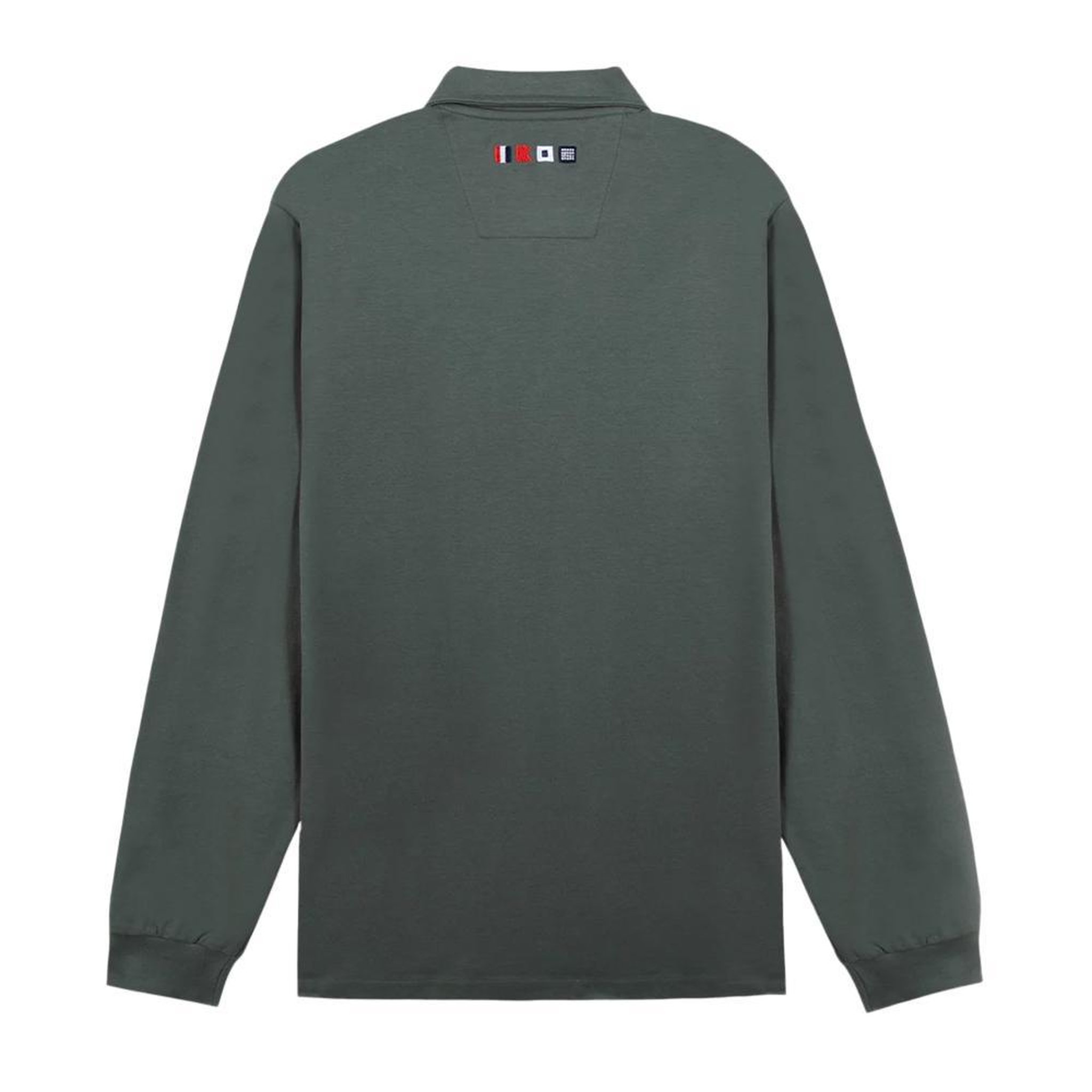 Voir la diapositive 2 : TBS Polo Manches Longues Vert Foncé Homme TBS Sapin