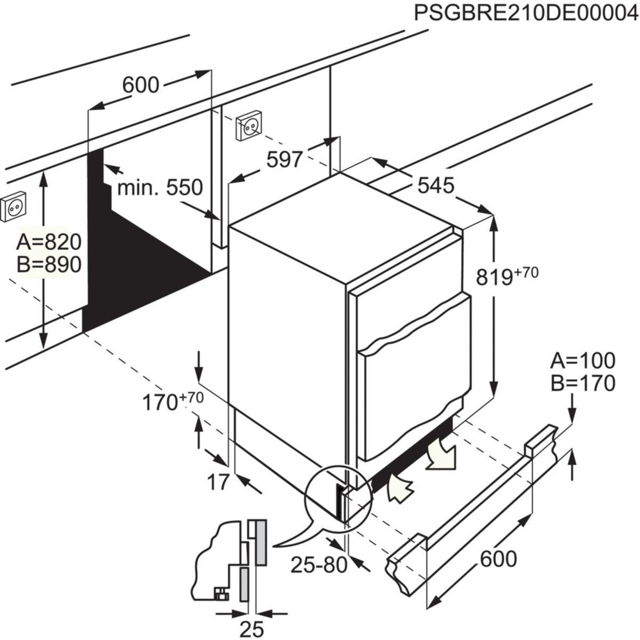Voir la diapositive 4 : ELECTROLUX Réfrigérateur top encastrable elb3ae82yy