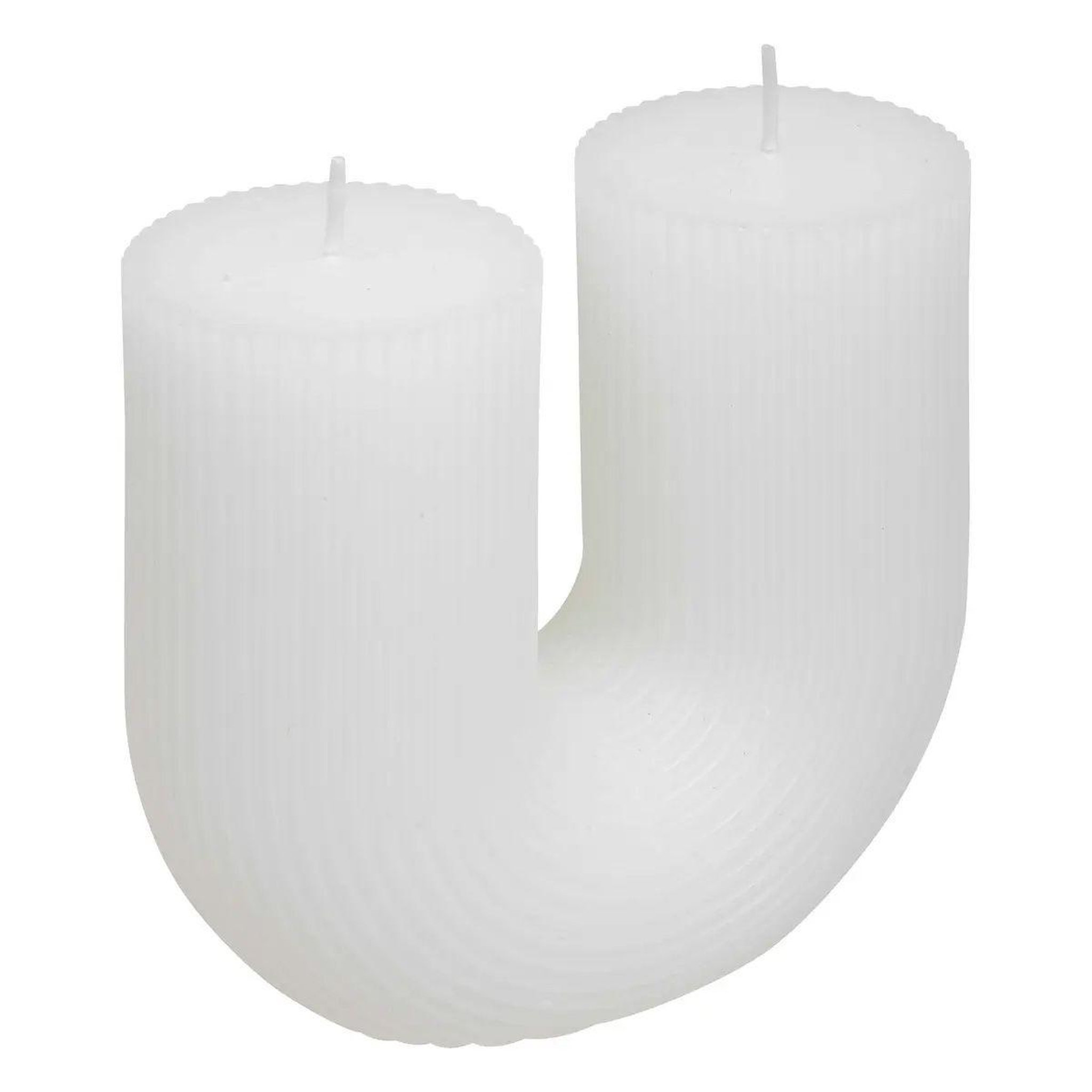 ATMOSPHERA Bougie design  demi  400g blanc