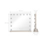 Voir la diapositive 2 : LIVOO Miroir lumineux 24w gris - DOS207