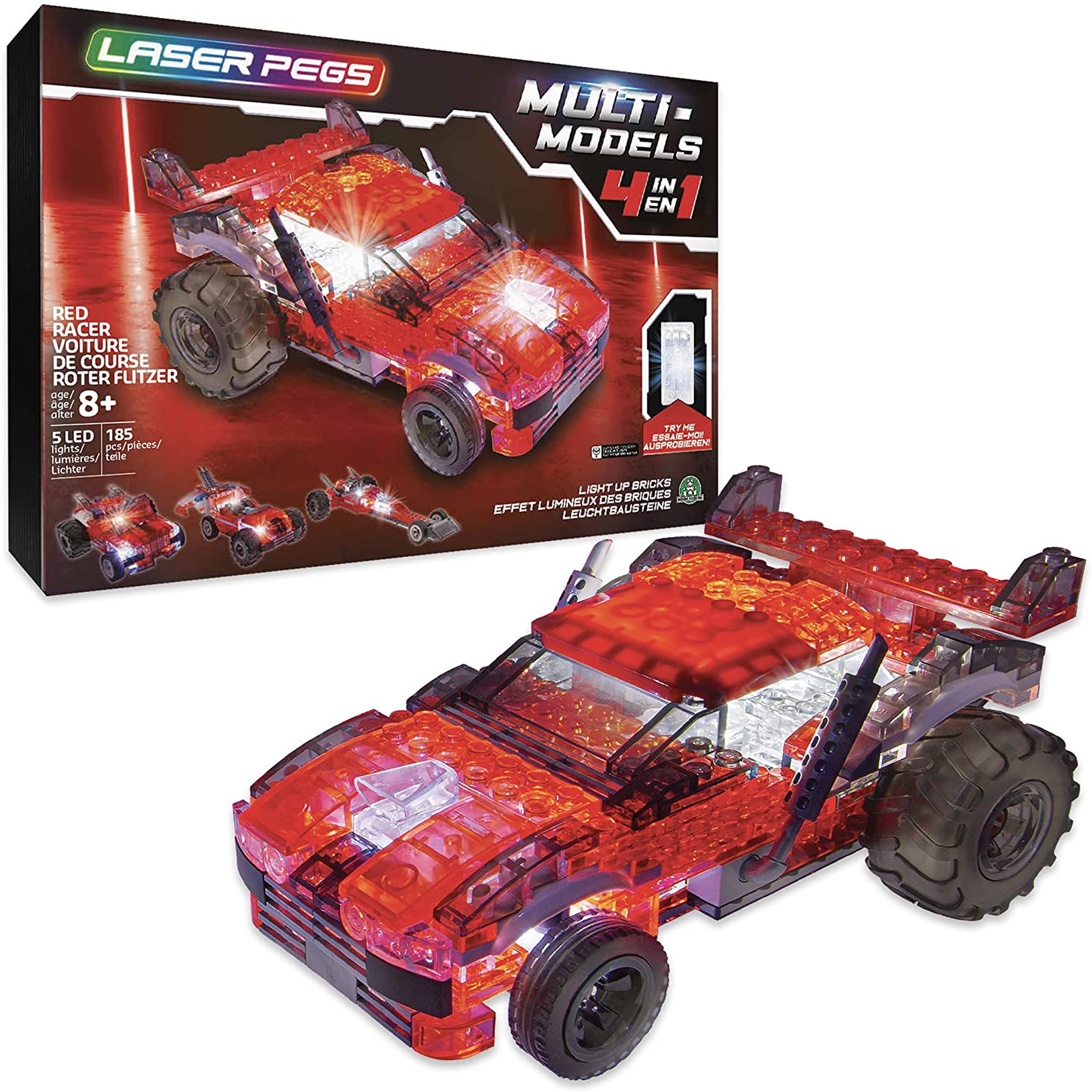 Voir la diapositive 1 : GP TOYS LP - Multimodel - Véhicule Rouge - 4 en 1 - 185 pcs
