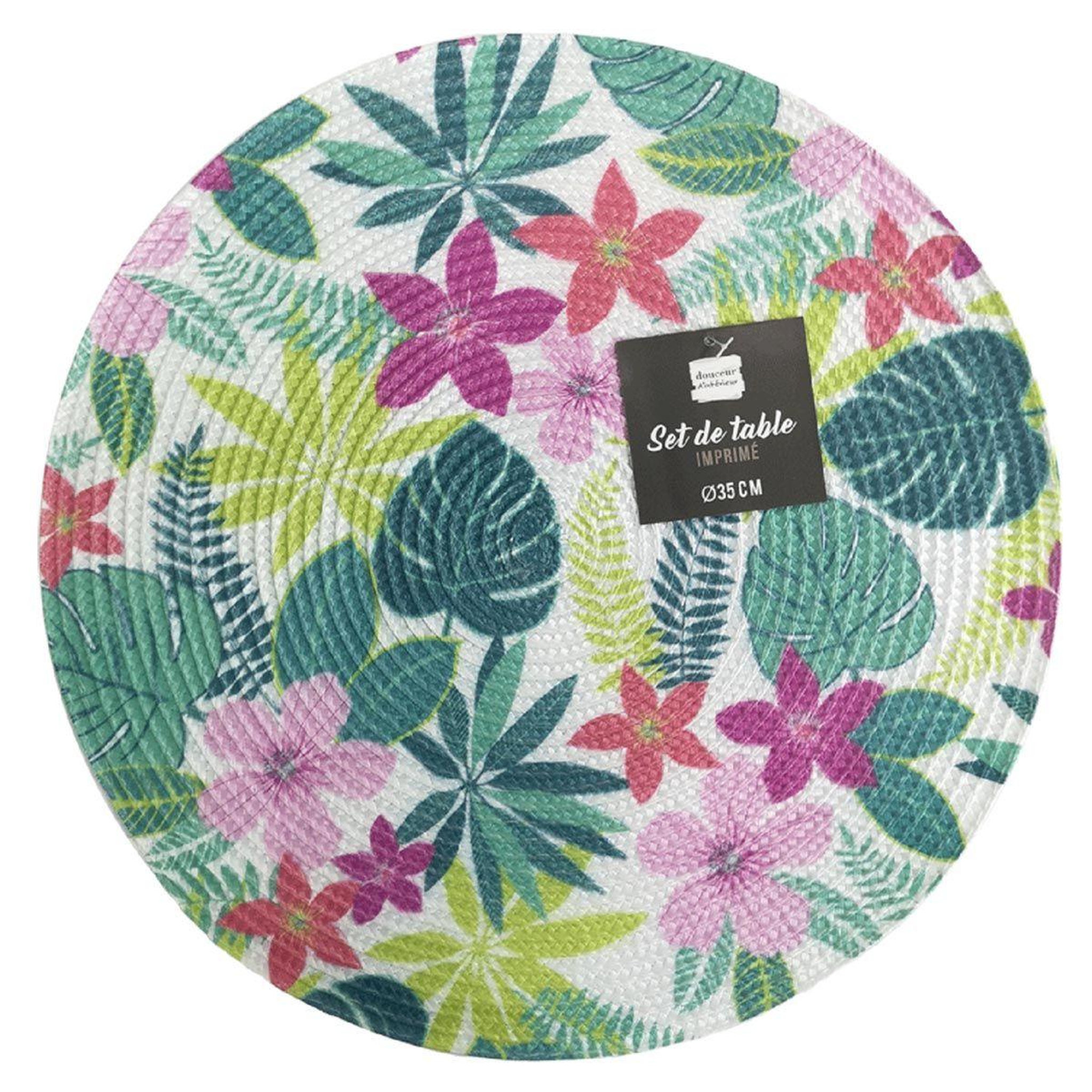 Voir la diapositive 4 : Douceur d'Intérieur Set de table imprimé  louisa  35cm multicolore