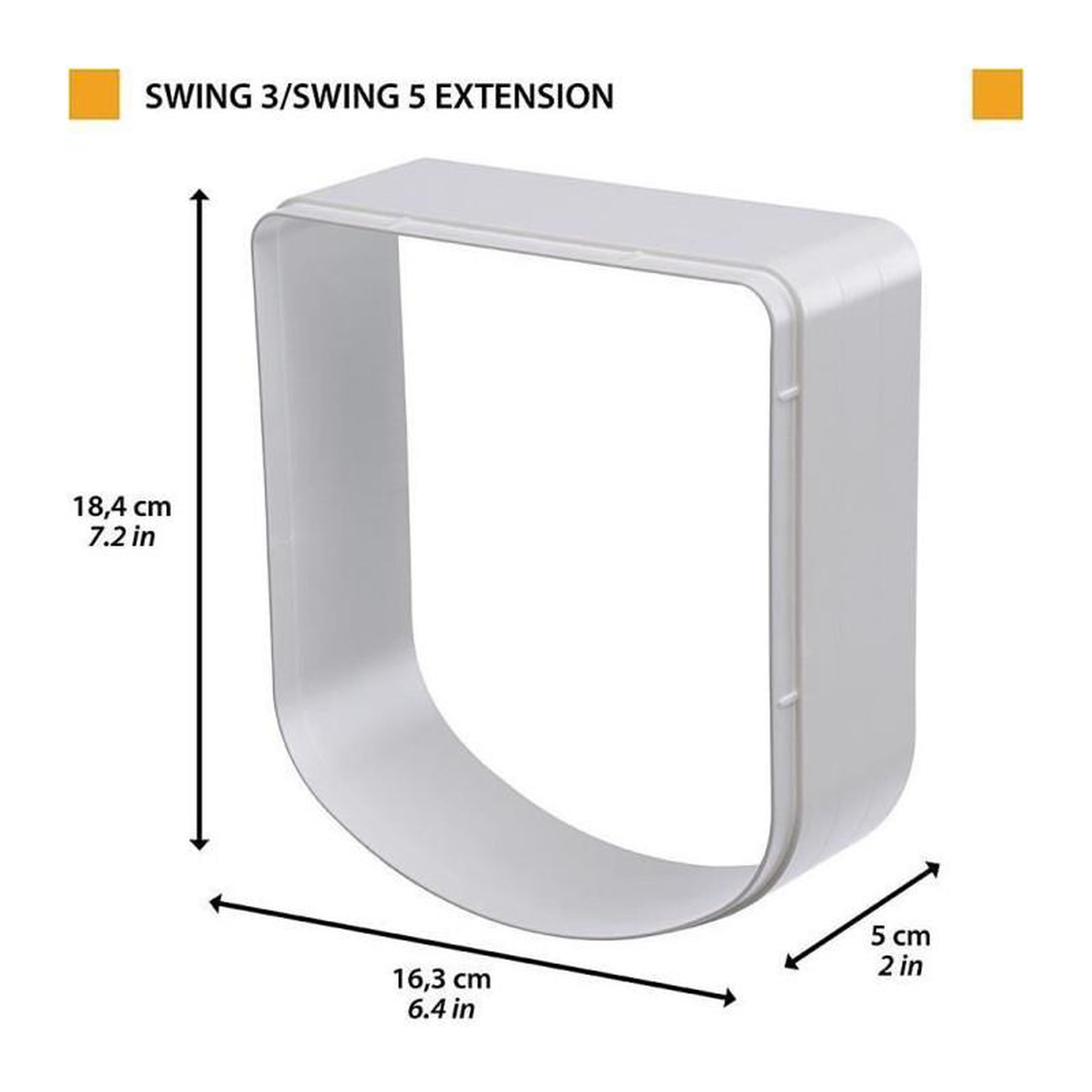 Voir la diapositive 6 : Ferplast Tunnel d'extension - FERPLAST - Pour chatieres Swing 3/5 - Gris