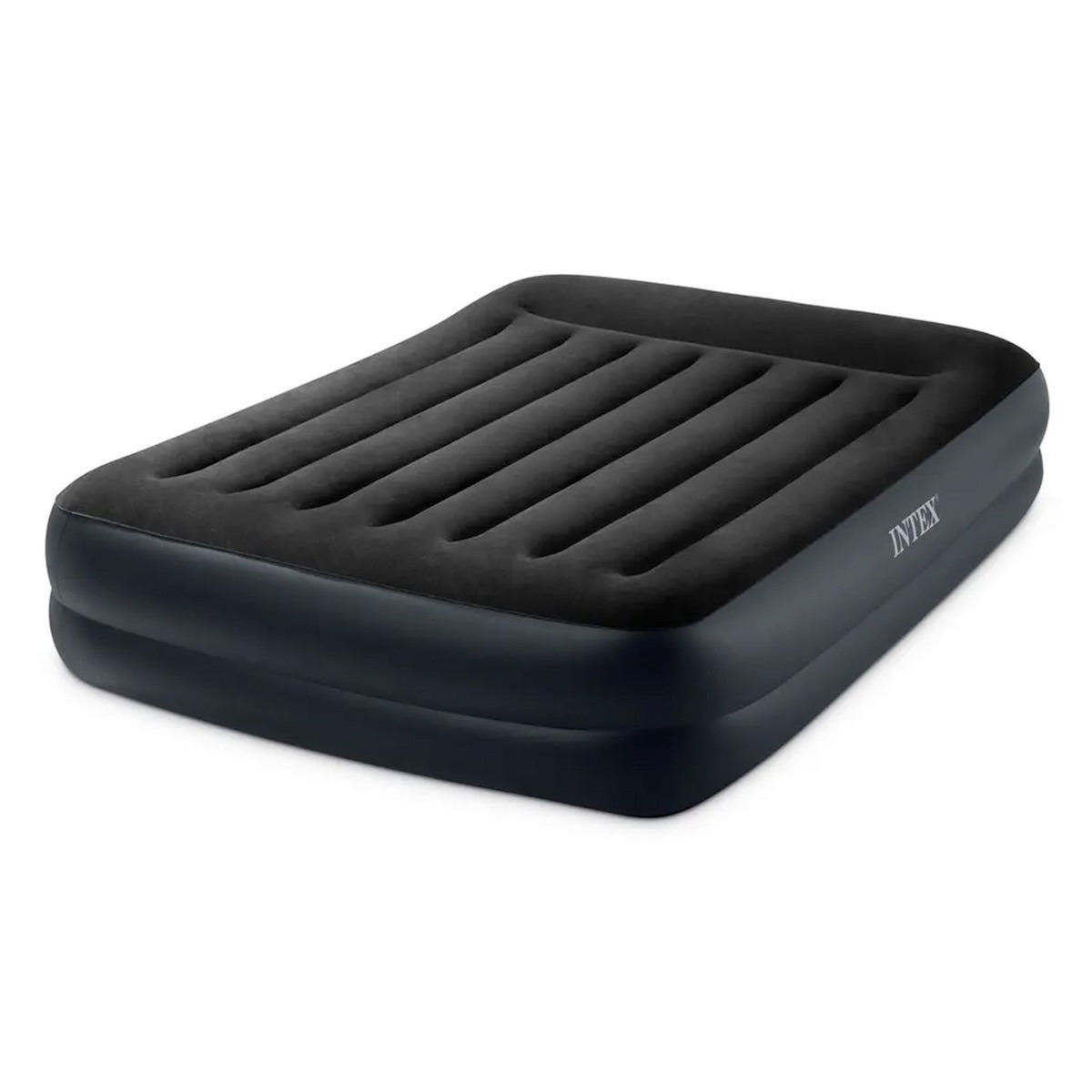 INTEX Matelas Gonflable Électrique 2 Places  Fibertech  Bleu