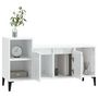 Voir la diapositive 4 : VIDAXL Meuble TV Blanc brillant 100x35x55 cm Bois d'ingenierie