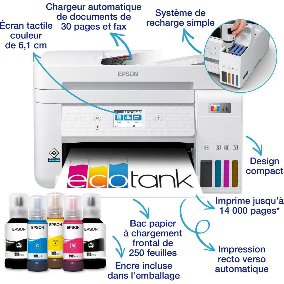 Epson Imprimante jet d'encre EcoTank ET-4856