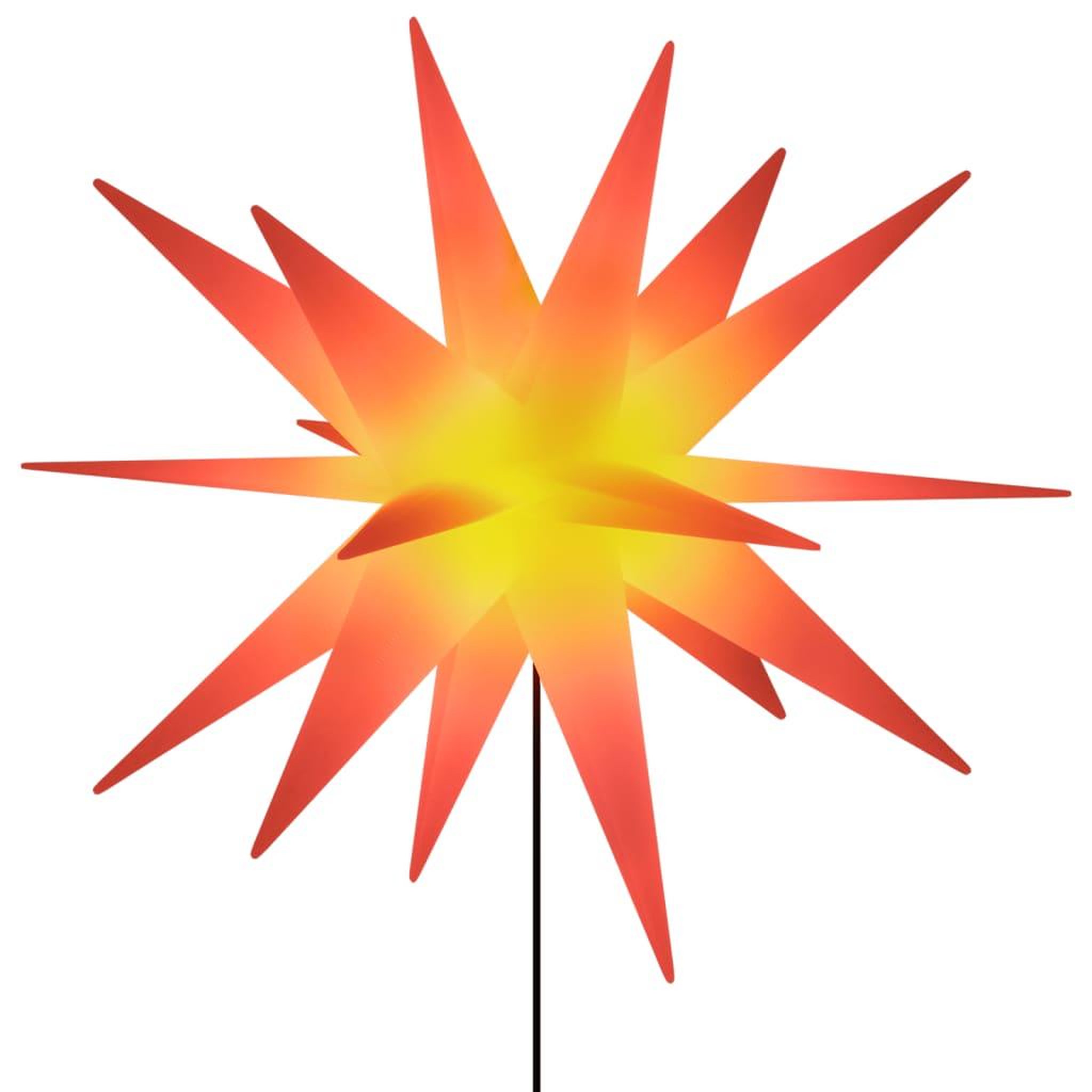 Voir la diapositive 2 : VIDAXL Lumiere de Noël avec piquet LED pliable rouge 57 cm
