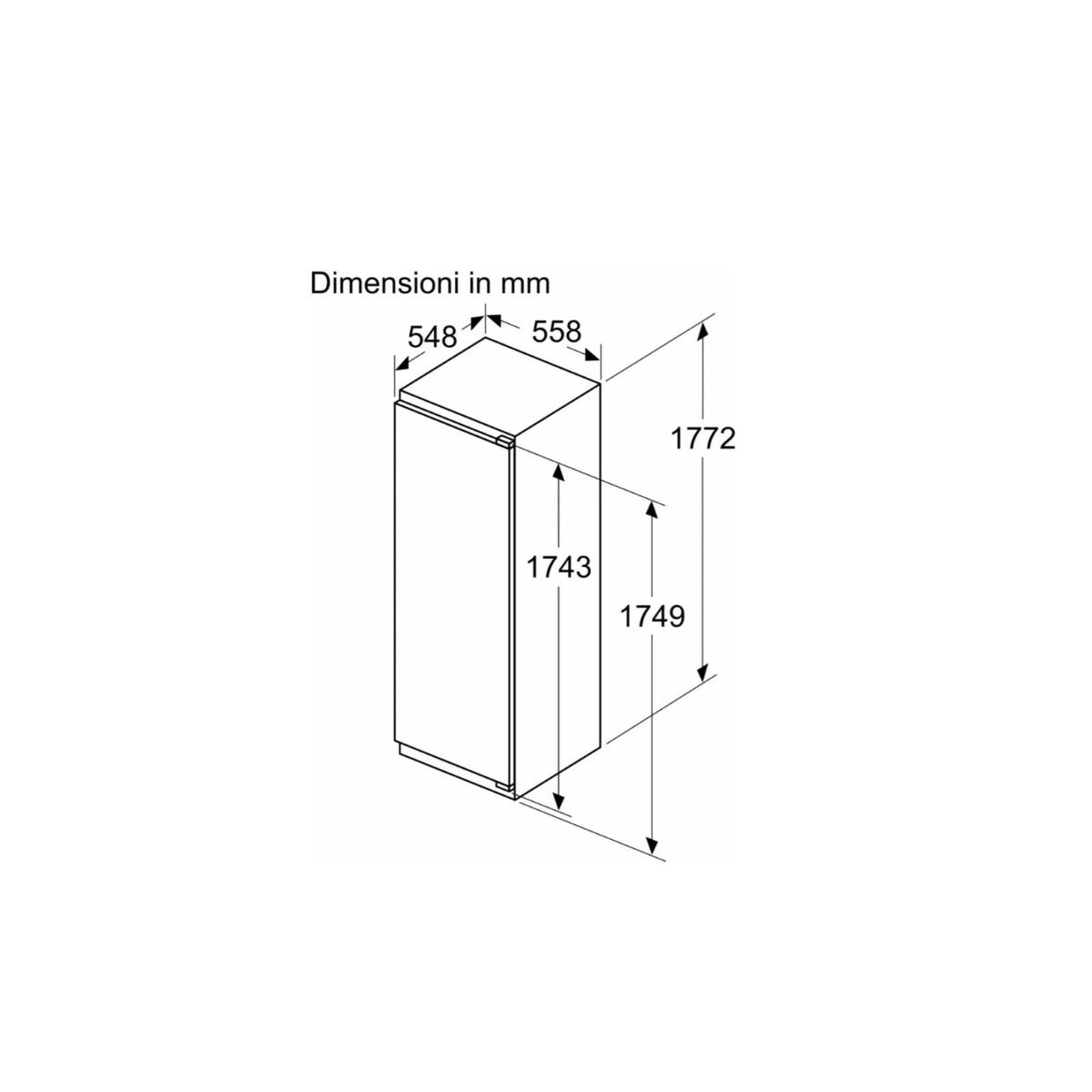 Voir la diapositive 5 : Siemens Réfrigérateur 1 porte intégrable à pantographes 280l - ki82lvfe0
