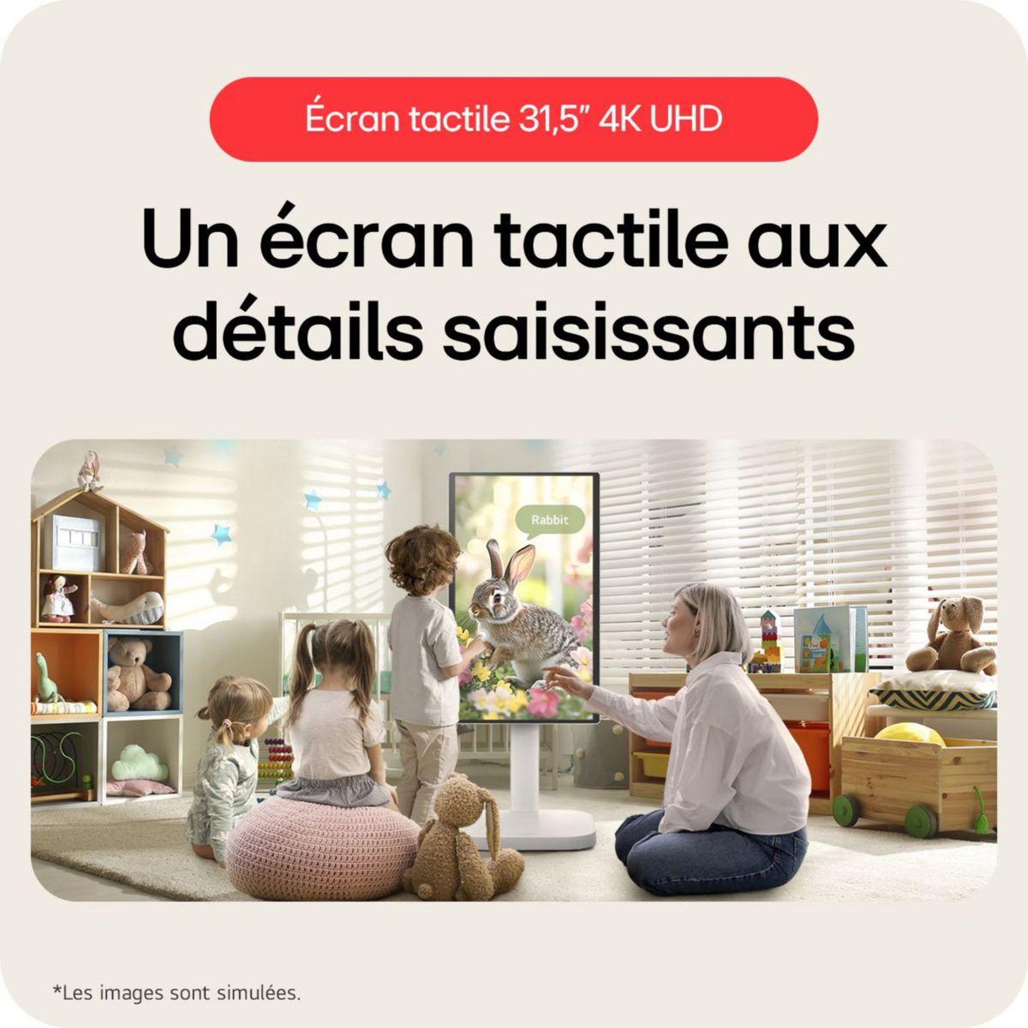 Voir la diapositive 3 : LG Ecran PC 4K 32U889SA-W.AE Smart Monitor32'' IPS