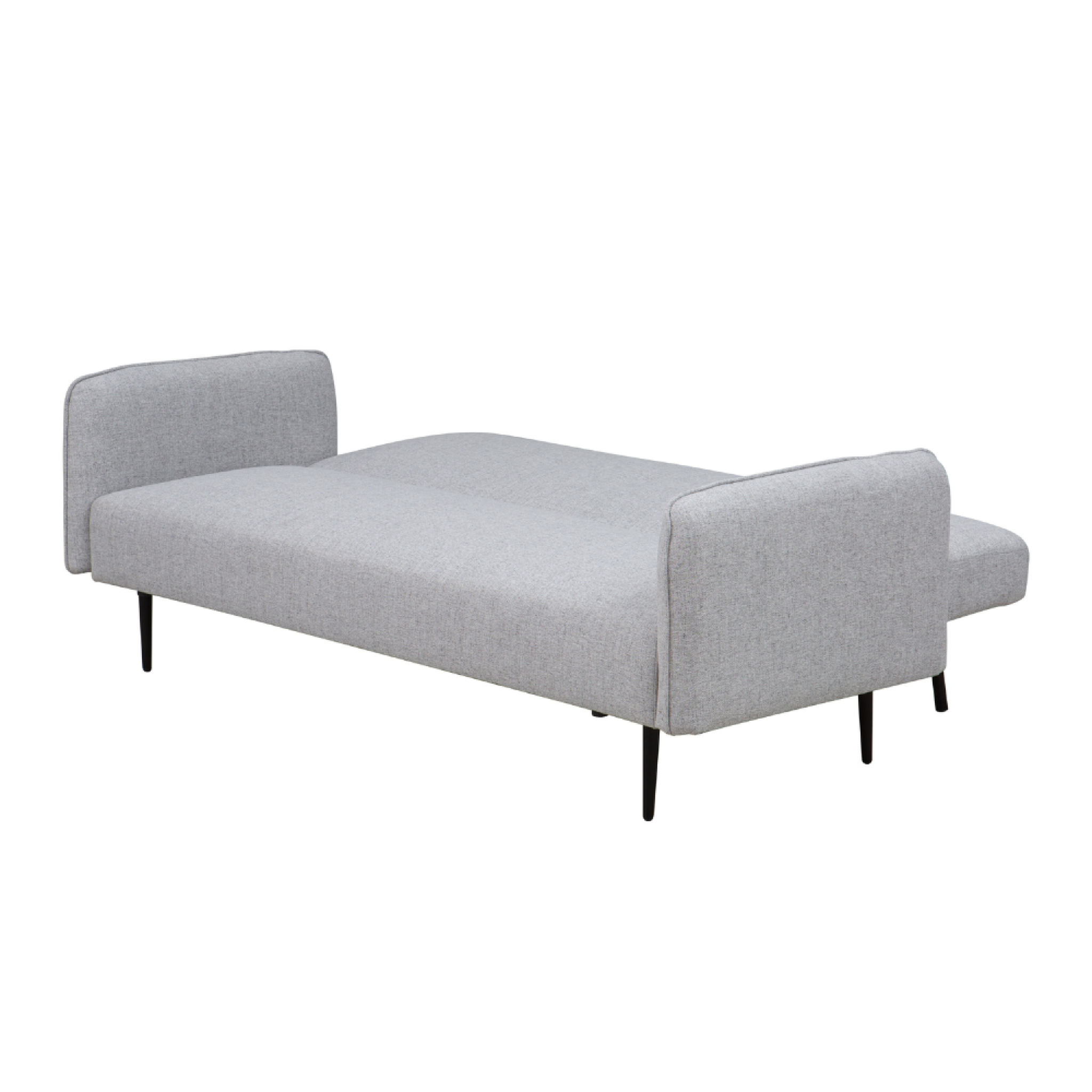 Voir la diapositive 5 : CONCEPT USINE Canapé convertible 3 places en tissu gris berne