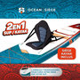 Voir la diapositive 6 : SIMPLE PADDLE Paddle gonflable OCEAN 10'6 (320 X 76 X 15 Cm) avec Pagaie, Siège, Leash, Pompe, Pochette téléphone et Sac de transport