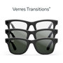 Voir la diapositive 2 : META Lunettes connectées Ray-Ban Wayfarer (grande), Noir Mat, Transitions® Transparent/Vert Graphite