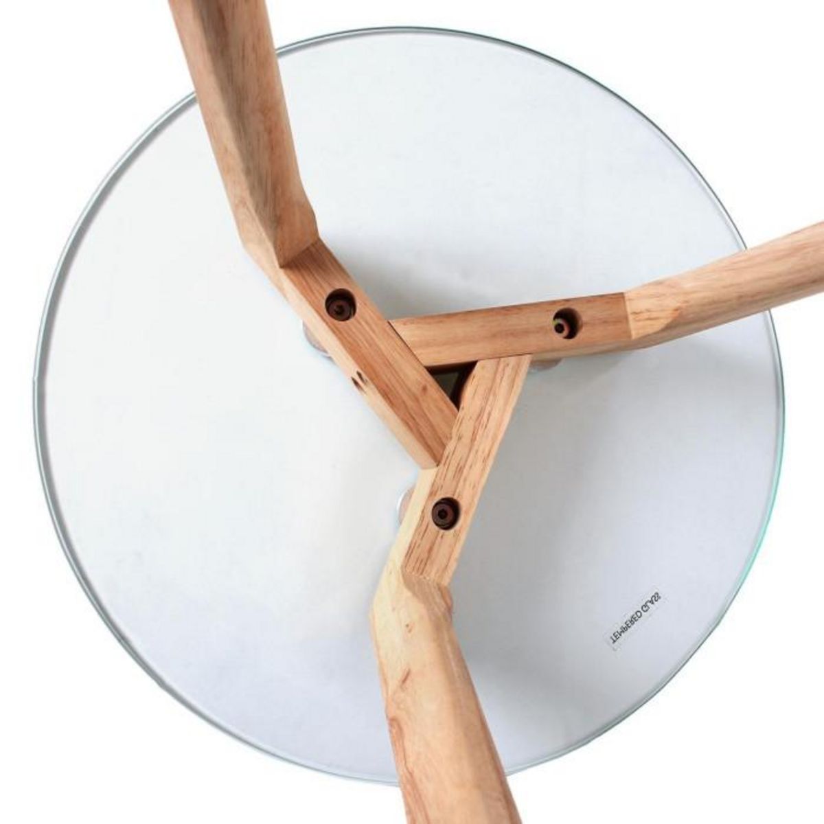 Paris Prix Lot de 2 Tables Gigognes  Trempé  50cm Transparent