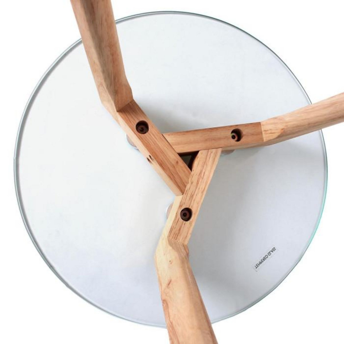 Paris Prix Lot de 2 Tables Gigognes  Trempé  50cm Transparent