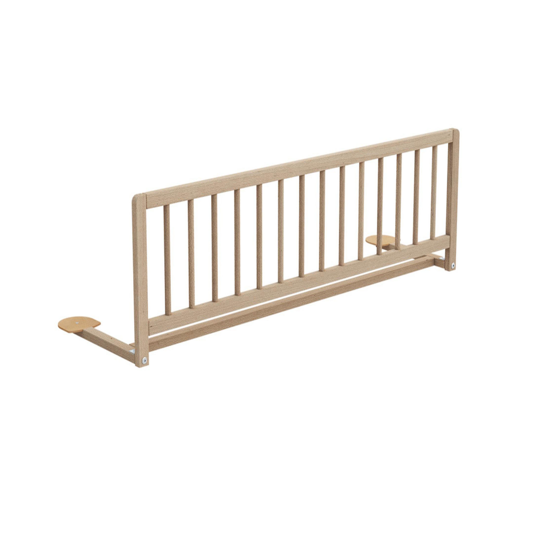 WEBABY Barrière de lit enfant en bois SIDO 117 cm. Coloris disponibles : Beige, Blanc