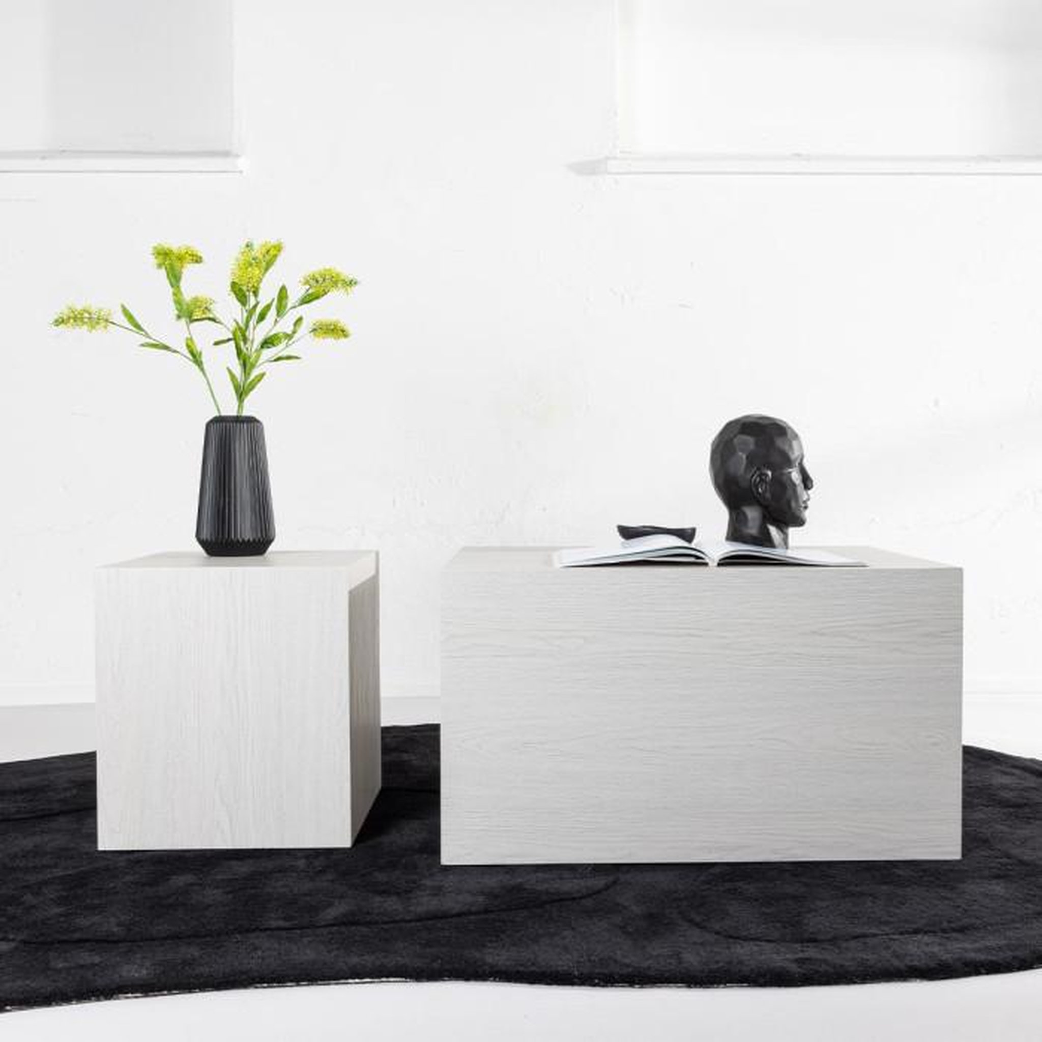 Voir la diapositive 5 : Paris Prix Table d'Appoint  York  45cm Blanc