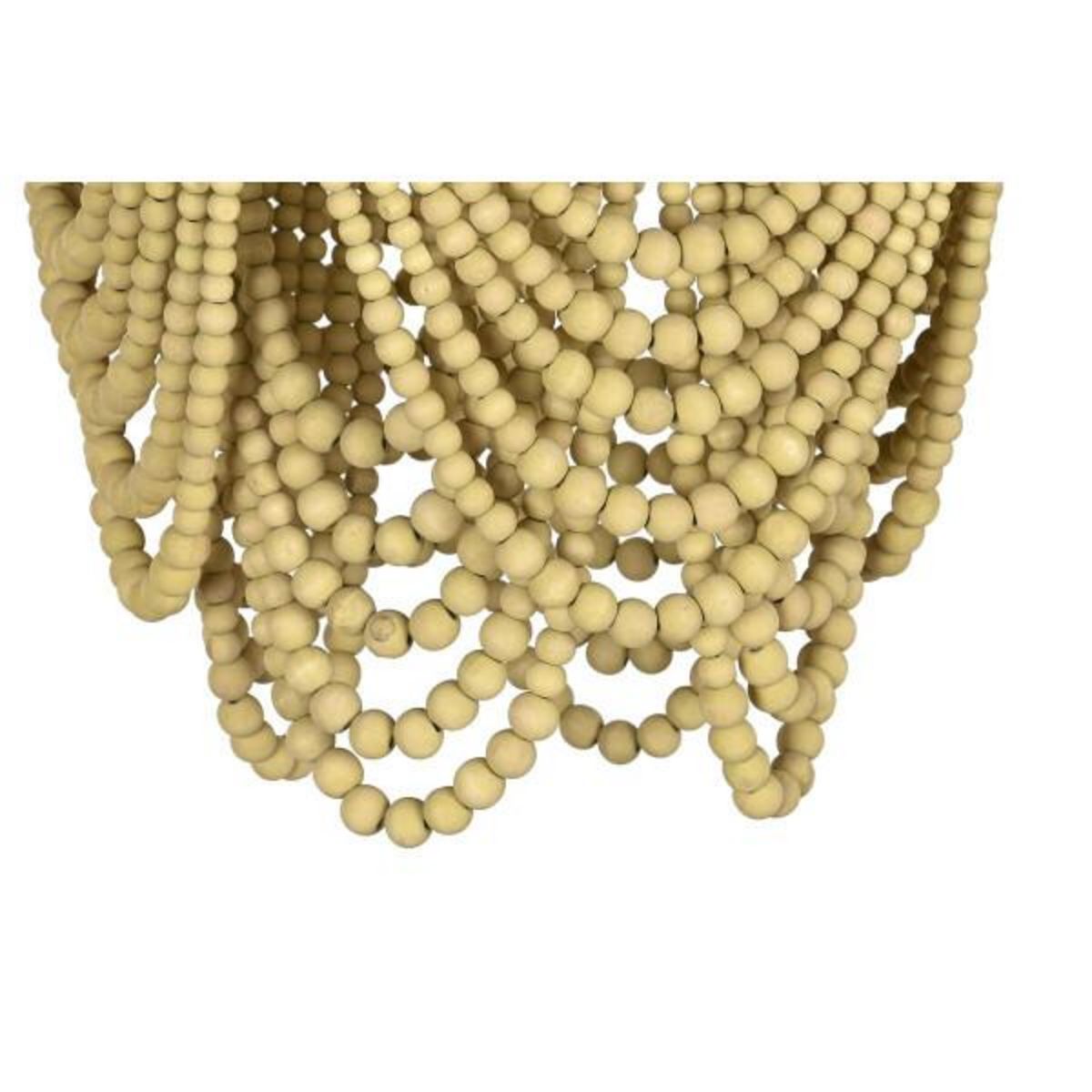 MARKET24 Suspension DKD Home Decor Métal Marron Jaune 50 W Bois MDF (35 x 35 x 95 cm)