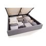 Voir la diapositive 2 : Ensemble Cadre Lit Coffre Gris NEO + Matelas MORPHEA 160x200 cm