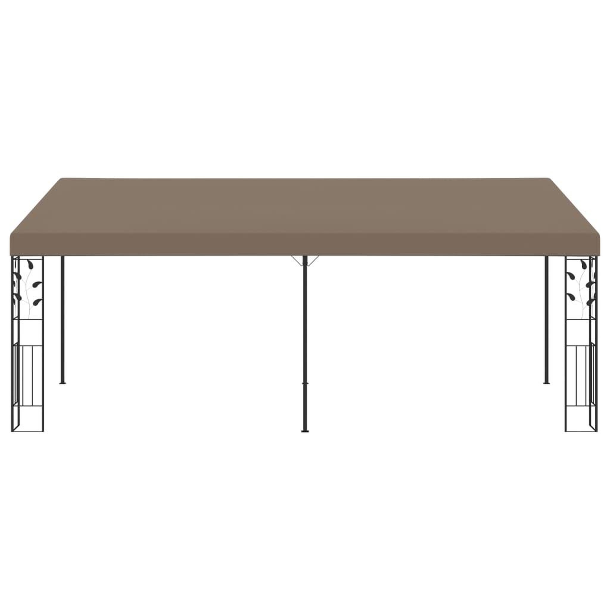 Voir la diapositive 2 : VIDAXL Belvedere mural 6x3x2,5 m Taupe