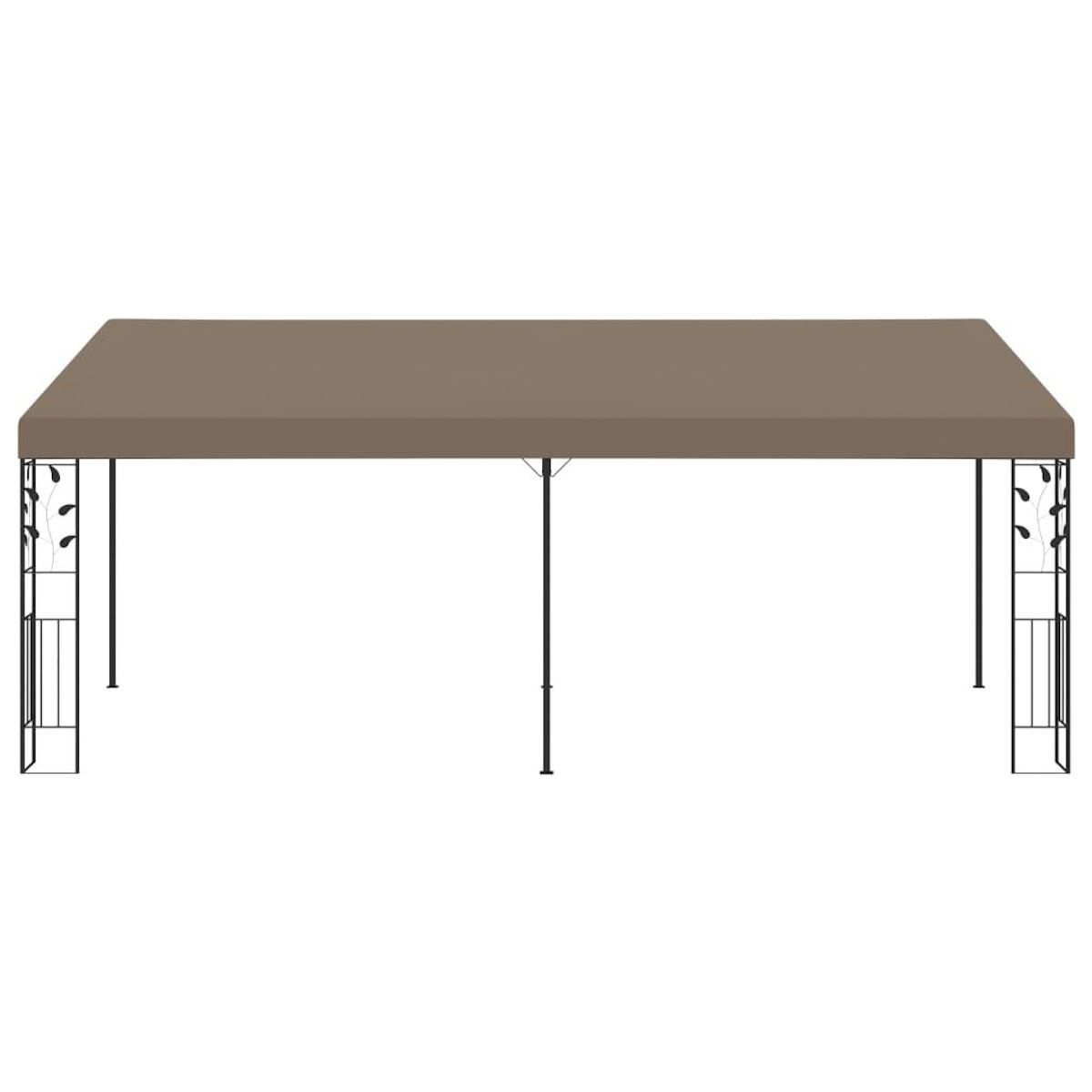 VIDAXL Belvedere mural 6x3x2,5 m Taupe