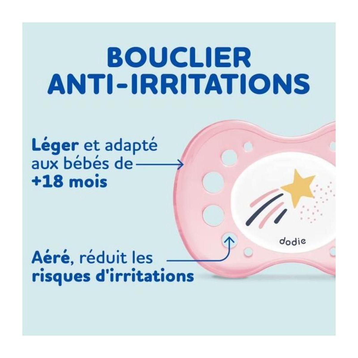 DODIE DODIE Lot de 3 Sucettes Anatomiques Jour et Nuit +18 mois