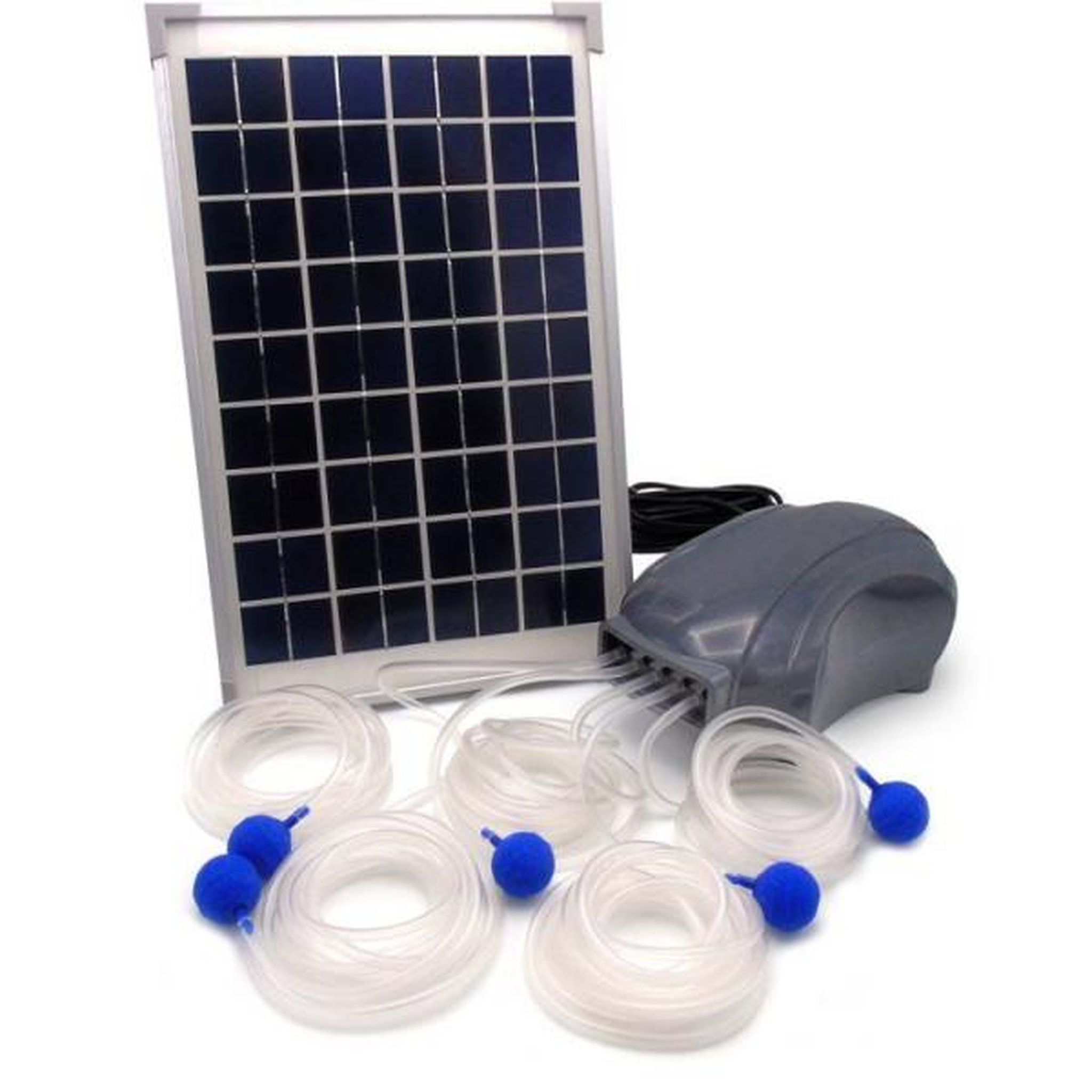 Ubbink Pompe a air - UBBINK - AirSolar 600 - Débit 600 l/h - 5 diffuseurs - Panneau solaire 12Vr