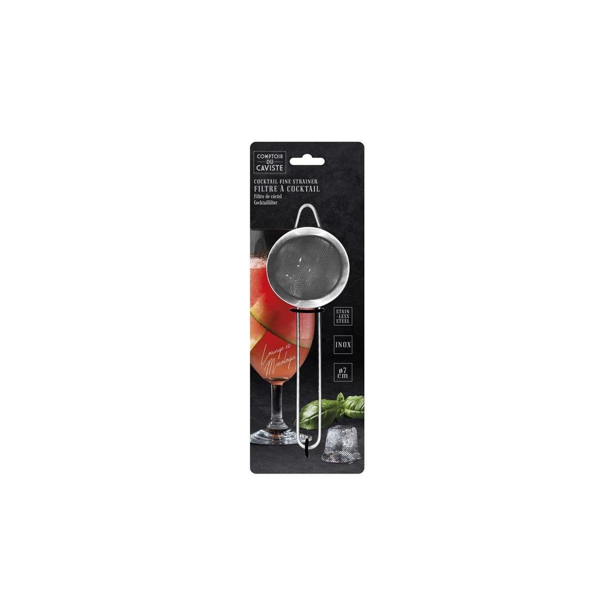 Voir la diapositive 3 : COOK CONCEPT Filtre à cocktail  caviste  20cm argent