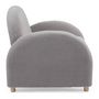 Voir la diapositive 4 : Paris Prix Fauteuil Club Bouclette  Jenna  85cm Gris