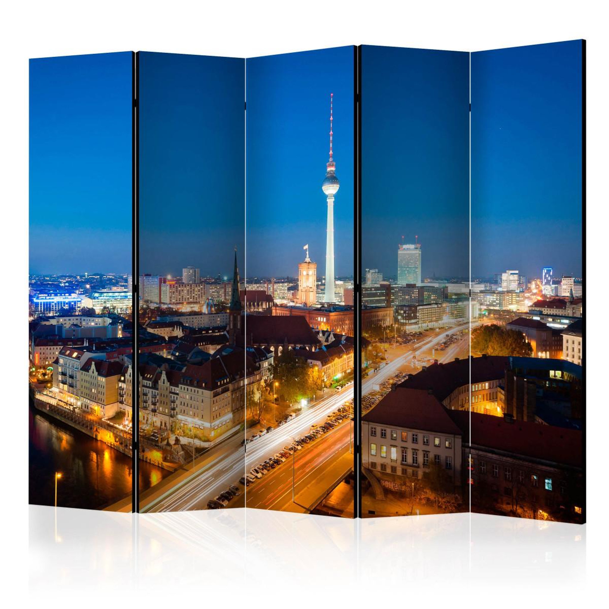 Paris Prix Paravent 5 volets  berlin by night  172x225cm