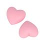 Voir la diapositive 2 : Artemio 2 perles silicone coeur - 29 x 19 x 12 mm - rose