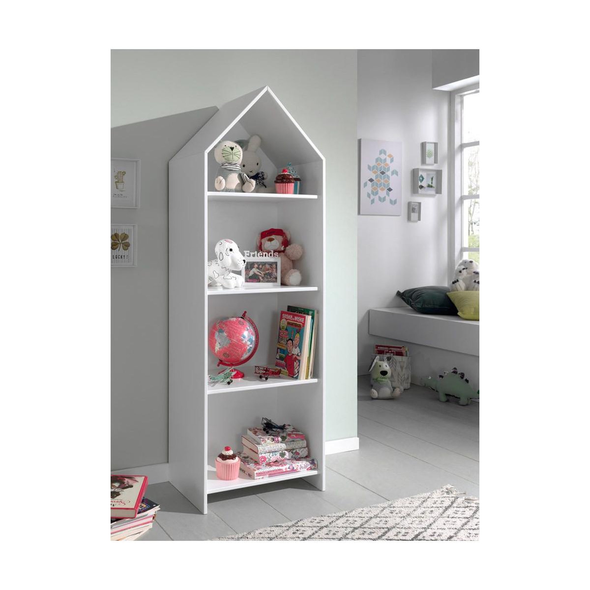 Voir la diapositive 3 : Paris Prix Étagère bibliothèque 4 niveaux  casami  171cm blanc