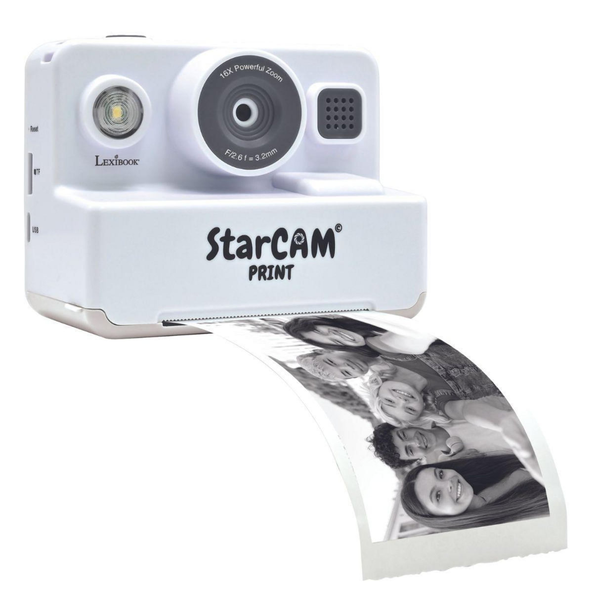Lexibook Starcam Print Classic appareil photo numérique HD avec imprimante instantanée