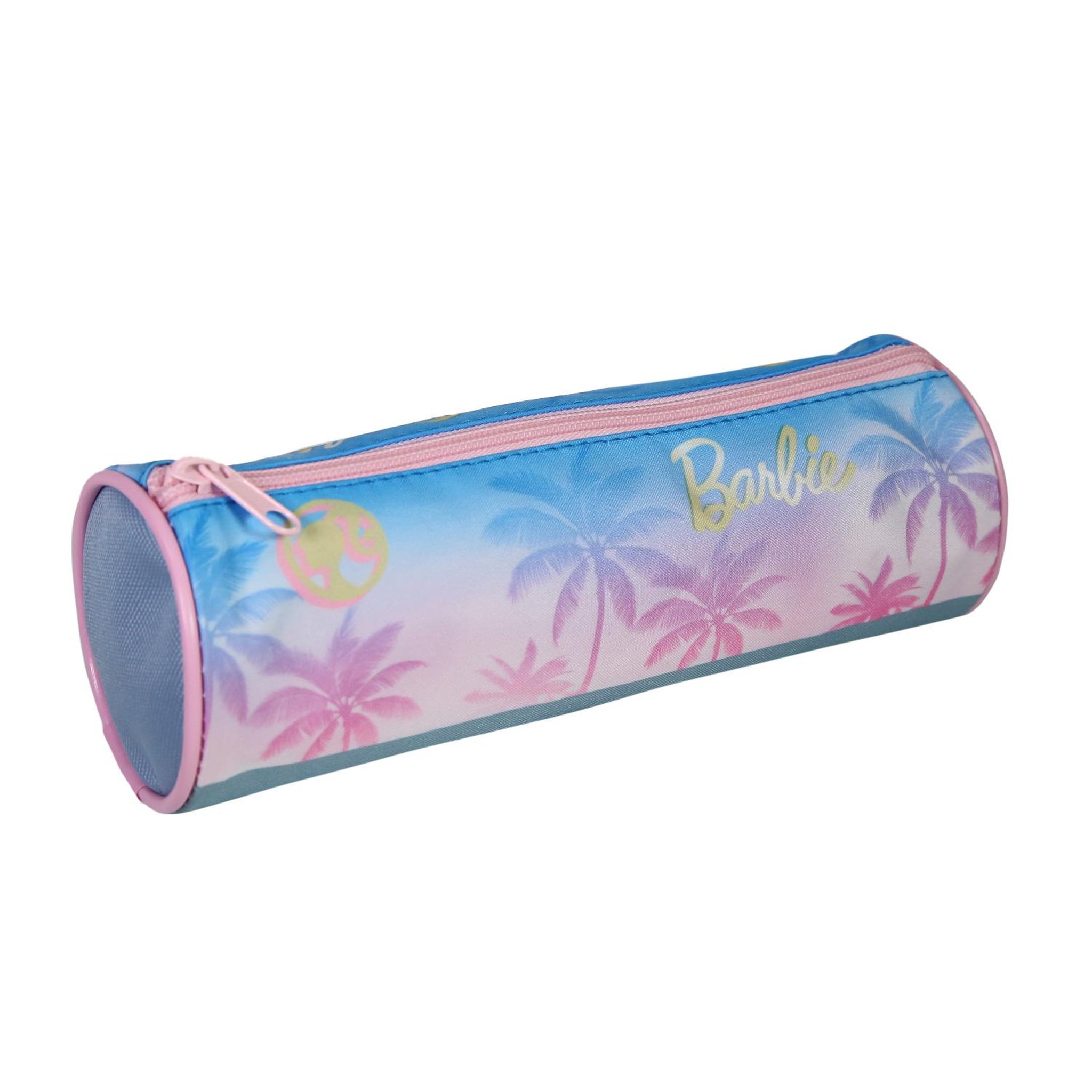 Voir la diapositive 2 : Bagtrotter BAGTROTTER Trousse scolaire ronde Barbie Bleu