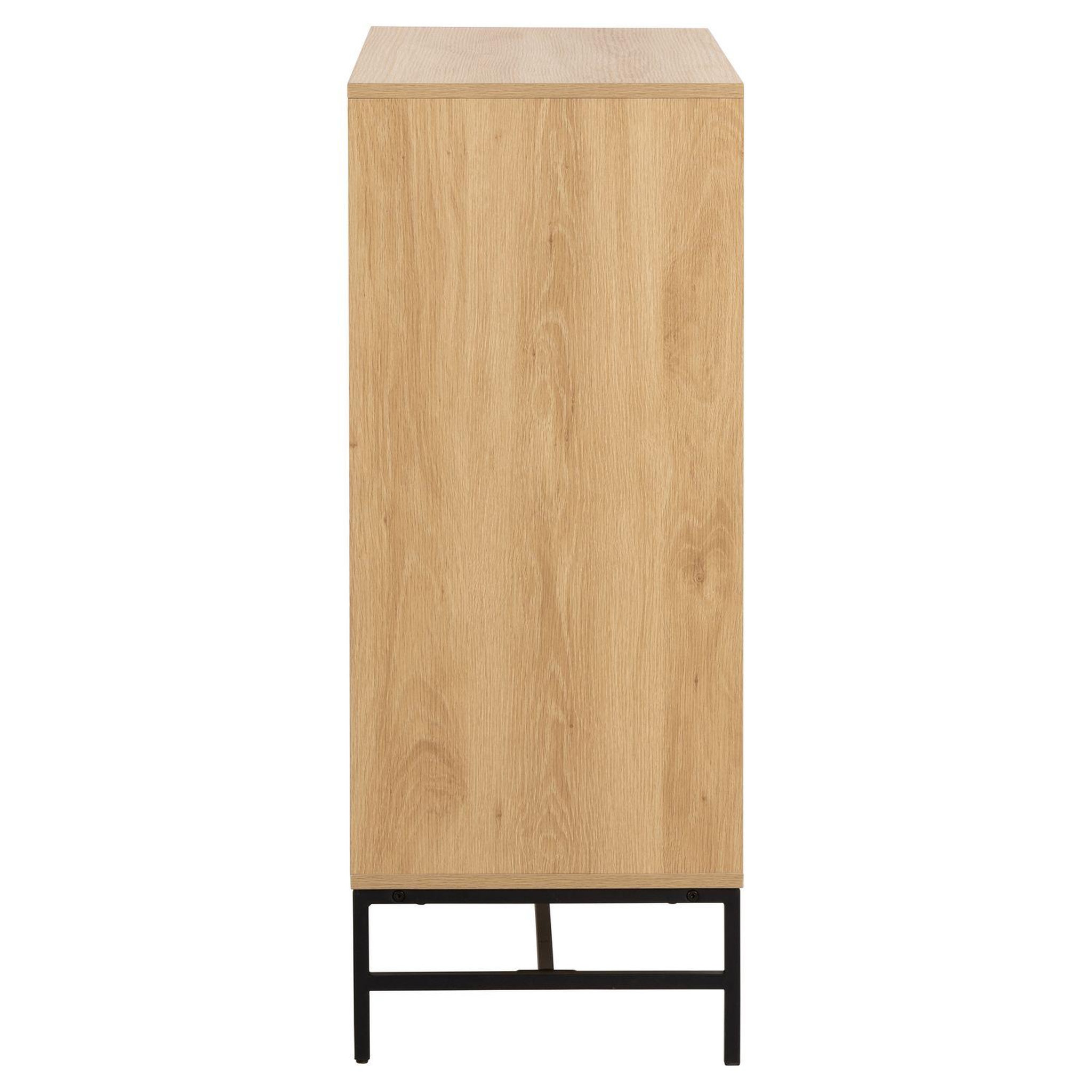 Voir la diapositive 6 : TOILINUX Commode rectangulaire à 4 tiroirs effet tasseaux baïkal - beige