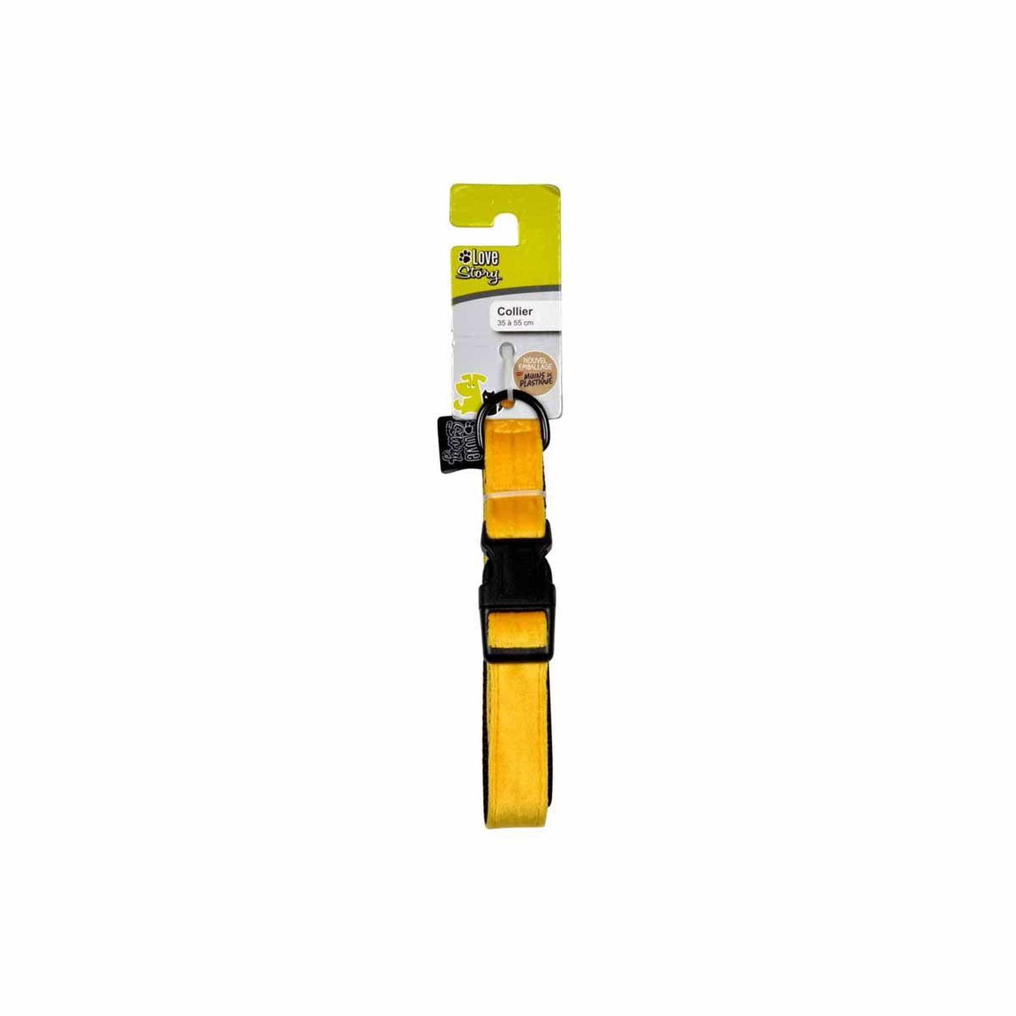 Voir la diapositive 3 : HOMEA Collier pour chien  cosy golden  55cm jaune
