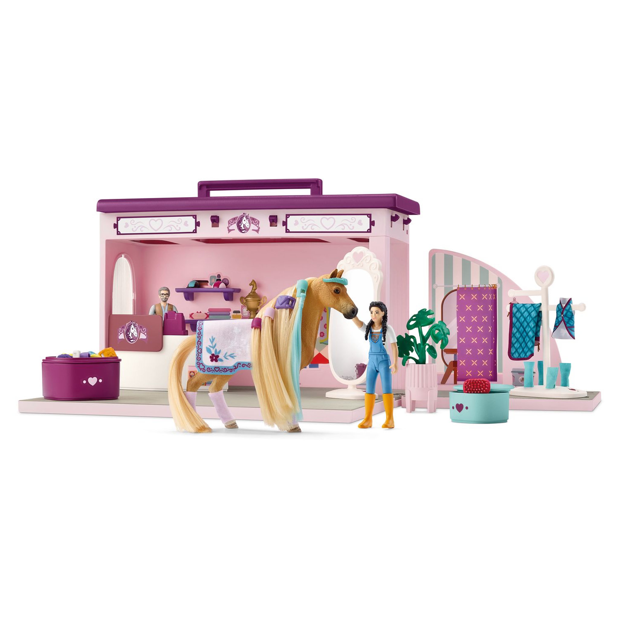 Voir la diapositive 2 : Schleich Malette de coiffage - Sofia's Beauties