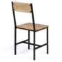 Voir la diapositive 5 : ID MARKET Lot de 6 chaises de cuisine DETROIT design industriel