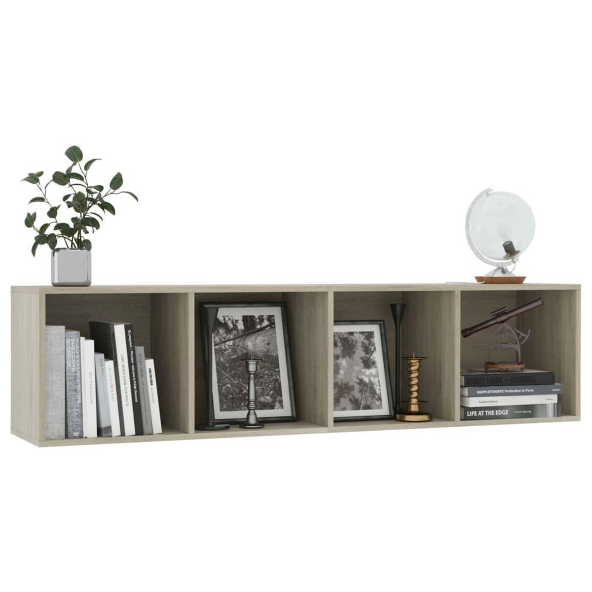 VIDAXL Bibliotheque/Meuble TV Chene sonoma 143x30x36 cm