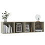 Voir la diapositive 5 : VIDAXL Bibliotheque/Meuble TV Chene sonoma 143x30x36 cm