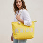 Voir la diapositive 2 : OZABI OZABI Sac de Plage Femme Jute Synthétique – Message Pailleté – Cordage