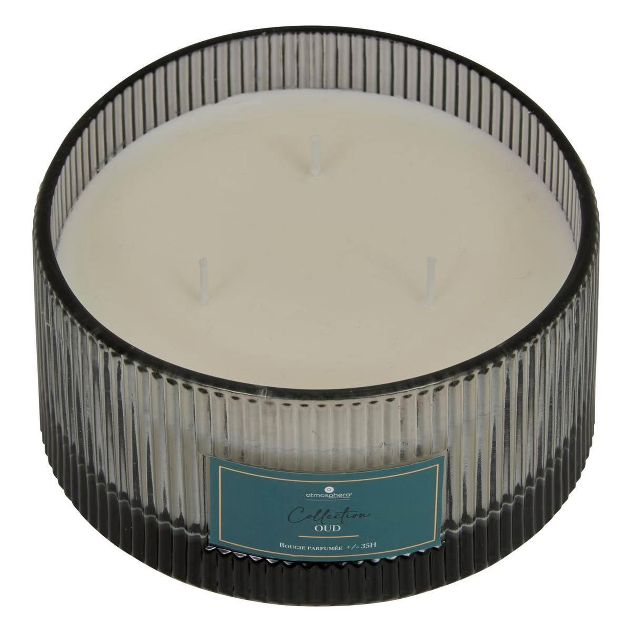 Voir la diapositive 2 : ATMOSPHERA Bougie parfumée en verre  albie  635g bois de oud