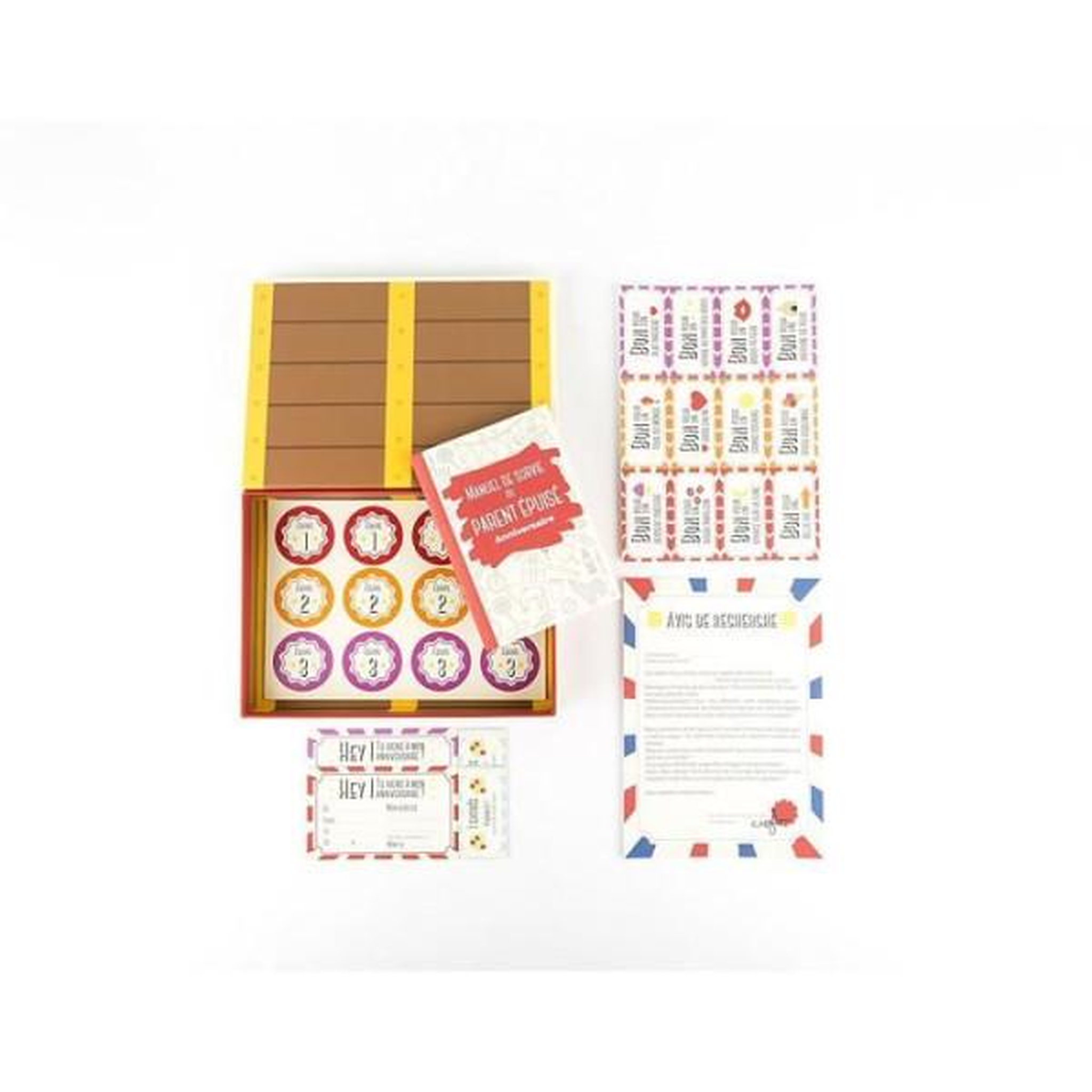 Voir la diapositive 3 : Asmodee Kit de survie du parent épuisé : Anniversaire aille Unique Coloris Unique
