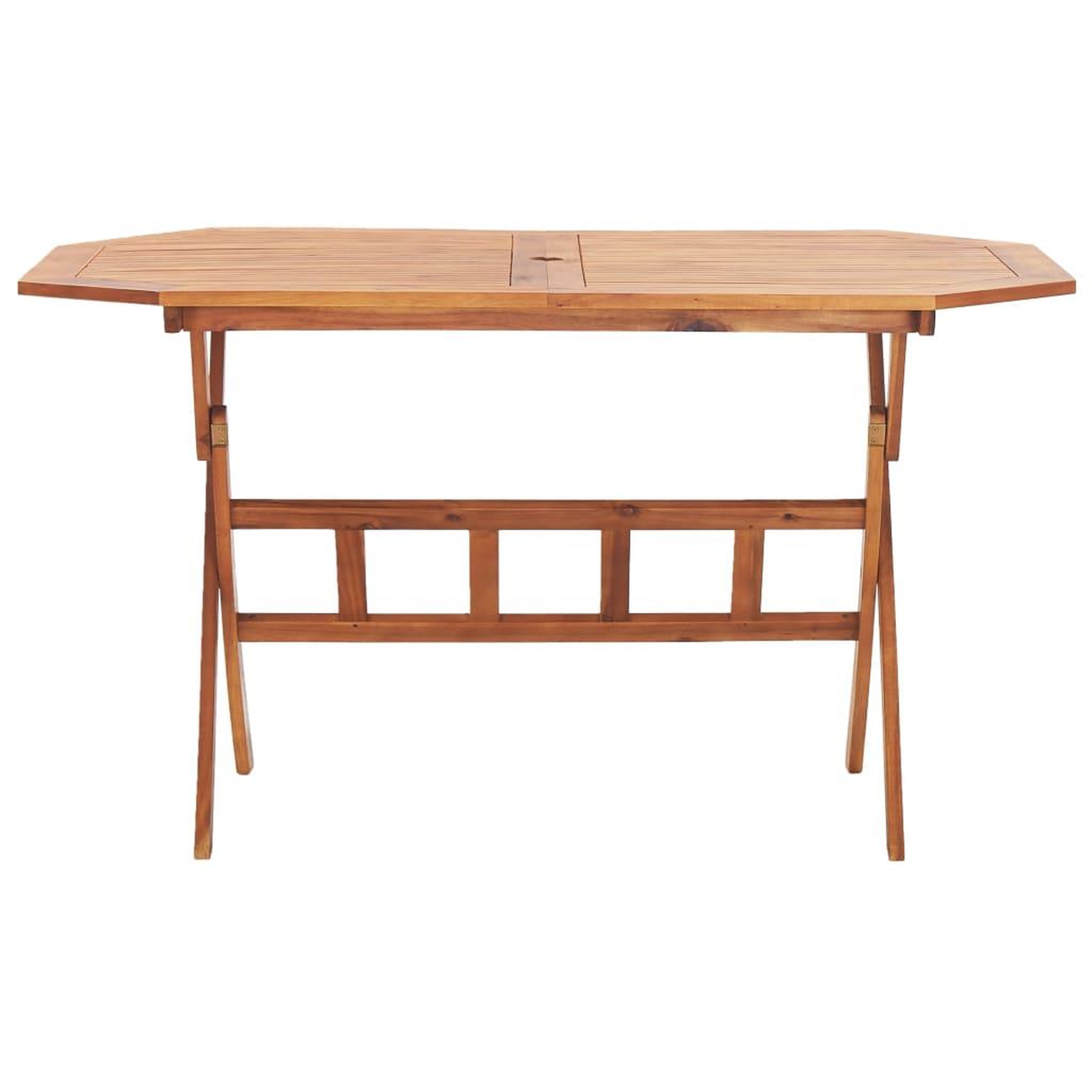 Voir la diapositive 2 : VIDAXL Table pliable de jardin 135 x 85 x 75 cm Bois d'acacia massif