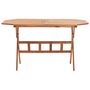 Voir la diapositive 2 : VIDAXL Table pliable de jardin 135 x 85 x 75 cm Bois d'acacia massif
