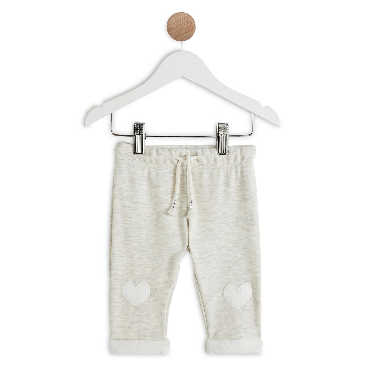 IN EXTENSO Pantalon molleton coeurs bébé fille